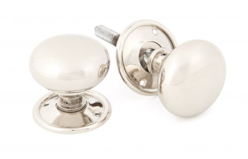 Click Here To Enlarge This Photo Of 83839 From The Anvil Polished Nickel Mushroom Mortice/Rim Knob Set