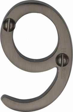 Click Here To Enlarge This Photo Of C1567 9-MB Heritage Brass Numeral 9 Face Fix 51mm (2") Matt Bronze Finish