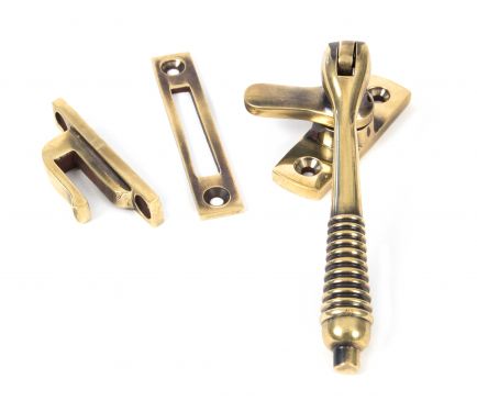 Click Here To Enlarge This Photo Of 83917 From The Anvil Aged Brass Reeded Fastener - Locking
