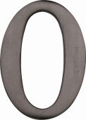 C1568 0-MB Heritage Brass Numeral 0 Self Adhesive 51mm (2") Matt Bronze Finish