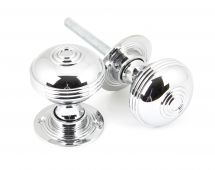 90274 From The Anvil Polished Chrome Prestbury Mortice/Rim Knob Set - 50mm