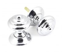 90296 From The Anvil Polished Chrome Elmore Concealed Mortice Knob Set