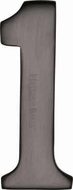 Click Here To Enlarge This Photo Of C1568 1-MB Heritage Brass Numeral 1 Self Adhesive 51mm (2") Matt Bronze Finish