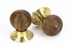 91792 From The Anvil Rosewood and PB Cottage Mortice/Rim Knob Set - Small