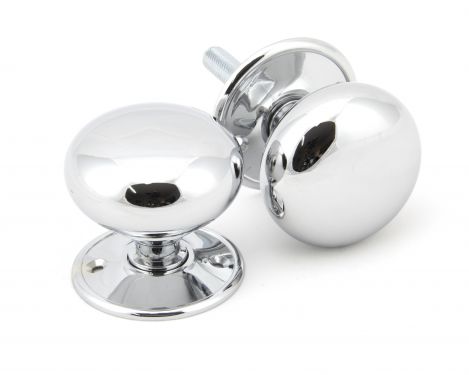 Click Here To Enlarge This Photo Of 91532 From The Anvil Polished Chrome 57mm Mushroom Mortice/Rim Knob Set