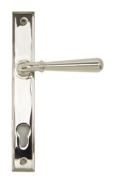 Click Here To Enlarge This Photo Of 91427 From The Anvil Polished Nickel Newbury Slimline Lever Espag. Lock Set  - 92mm Centres - 212mm Screw Centres