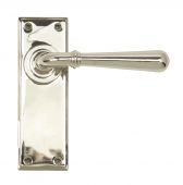 91429 From The Anvil Polished Nickel Newbury Lever Latch Set