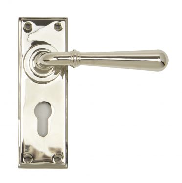 Click Here To Enlarge This Photo Of 91431 From The Anvil Polished Nickel Newbury Lever Euro Set
