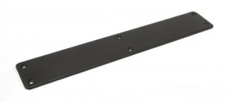 91760 From The Anvil Black Plain Fingerplate 400x66mm