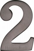 C1568 2-MB Heritage Brass Numeral 2 Self Adhesive 51mm (2") Matt Bronze Finish