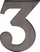 C1568 3-MB Heritage Brass Numeral 3 Self Adhesive 51mm (2") Matt Bronze Finish