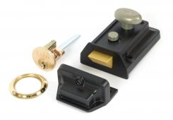91093 From The Anvil Black Traditional Case Night Latch