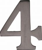 C1568 4-MB Heritage Brass Numeral 4 Self Adhesive 51mm (2") Matt Bronze Finish