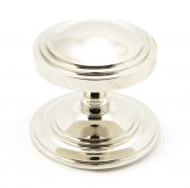 90068 From The Anvil Polished Nickel Art Deco Centre Door Knob 80mm