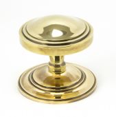 90071 From The Anvil Aged Brass Art Deco Centre Door Knob 80mm
