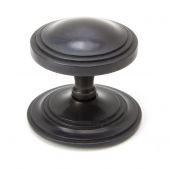 90072 From The Anvil Aged Bronze Art Deco Centre Door Knob 80mm