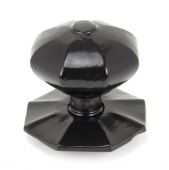 90382 From The Anvil Black Octagonal Centre Door Knob - Internal 80mm