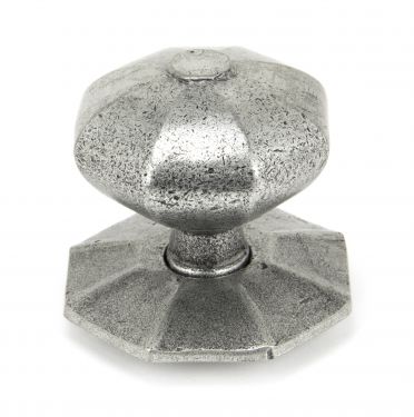 Click Here To Enlarge This Photo Of 90383 From The Anvil Pewter Octagonal Centre Door Knob - Internal 80mm