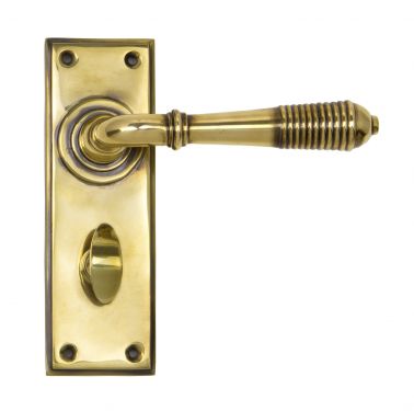 Click Here To Enlarge This Photo Of 33084 From The Anvil Aged Brass Reeded Lever Bathroom Set