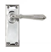 33307 From The Anvil Polished Chrome Reeded Lever Latch Set