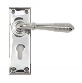 33309 From The Anvil Polished Chrome Reeded Lever Euro Set