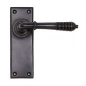 83954 From The Anvil Aged Bronze Reeded Lever Latch Set