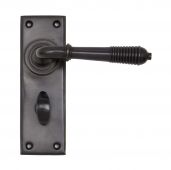 83955 From The Anvil Aged Bronze Reeded Lever Bathroom Set