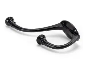 33249 From The Anvil Black 7 3/4'' Hat & Coat Hook